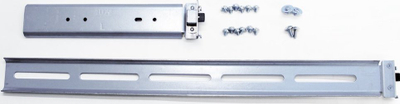 Shina teleskopike rack Inter-Tech IPC 1U, 19", 650mm, argjend