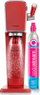 Makinë për bërjen me gaz të ujit SodaStream Red Art, me bombol dhe shishe 1L, e kuqe