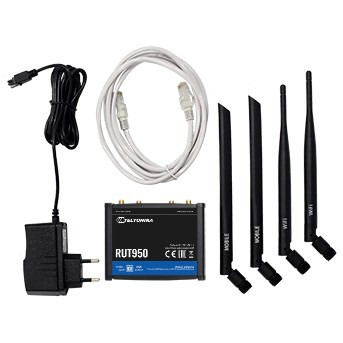 Router Teltonika RUT950, LTE, 4 porta LAN, i bardhë
