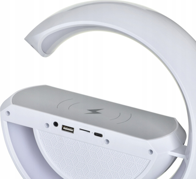 Llambë muzikore LED Activejet AJE-SOLO, Bluetooth 5.2, altoparlant 5W, e bardhë
