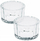 Set mbajtës qirinjsh pa markë, 2 copë, xham i trashë, transparent
