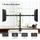 Mbajtëse tavoline për monitor Techly, 13"-27", VESA 100x100, e zezë