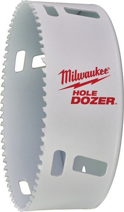 Sharrë rrethore Milwaukee Hole Dozer, 5-1/4", bi-metal, e bardhë