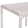Tavolinë kopshti RACHEL HM6338.02, alumini, 80x80x75 cm, e bardhë