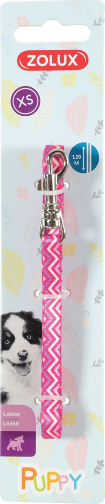 Zinxhir për qen Zolux Puppy Pixie, 1.20 m, 13 mm, rozë