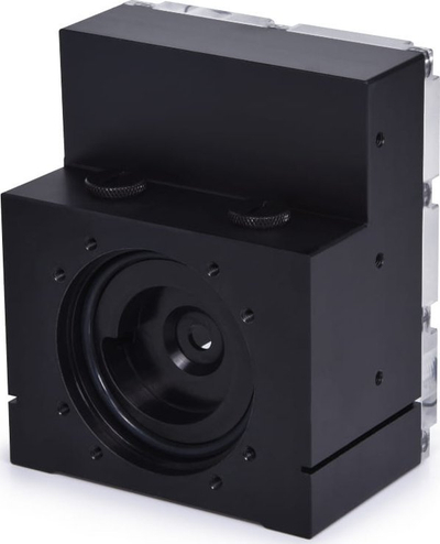 Rezervuar uji Alphacool ES 4U me D5 Top, për server 4U, transparent