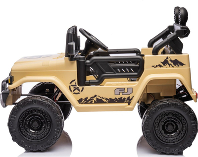 Makina elektrike për kalamoj Toyota FJ Cruiser, 4x4, me telekomandë, bezhë