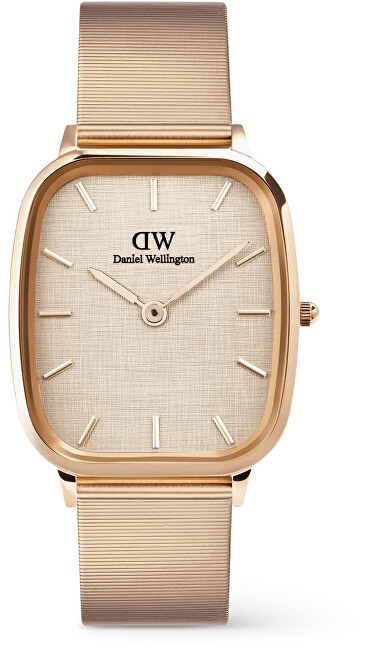 Orë dore Daniel Wellington Marlon Wire Linen Rose Gold DW00100815, e artë