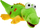 Lodër pelushi krokodil Plush Toy, grackë për foshnje, 38cm, jeshile portokalli