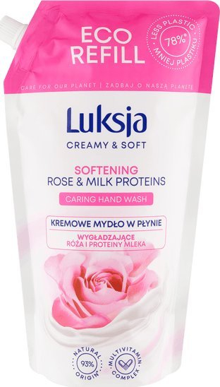 Sapun i lëngshëm Luksja Smoothing Rose and Milk Proteins, 900 ml