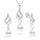 Set Qafore + Vathë për femra Brilio Silver