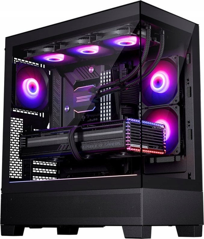 Kasë Phanteks XT View D-RGB, e zezë, Midi Tower