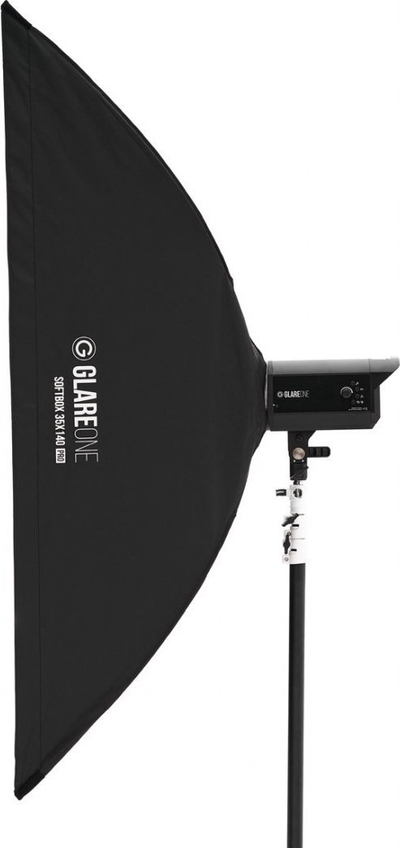 Софтбокс за фотографија GlareOne PRO Kit Plus Grid, 35 x 140 cm, со мрежа, со торба за транспорт