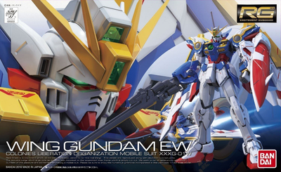 Model plastik Bandai RG 1/144, XXXG-01W Wing Gundam EW, shumëngjyrësh