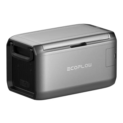 Frigorifer portativ EcoFlow Glacier Classic 35L, kompresor, dy zona ftohje, gri