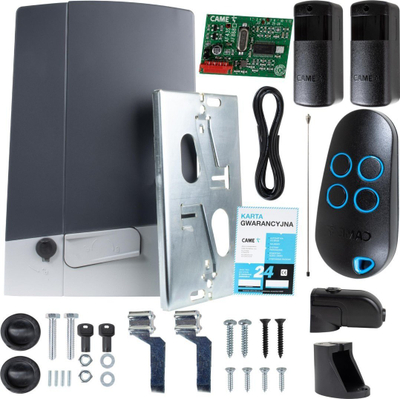 Set automatizimi porte rrëshqitëse Came BXV 10 Plus TOP, 24V, deri 1000kg, gri