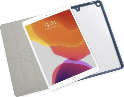 Maskë tabletë Pipetto Origami TPU Pro për Apple iPad 10.2", me sleep‑wake, blu navy