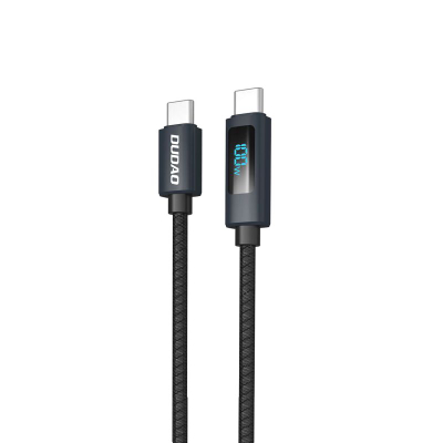 Kabllo karikimi Dudao L7C USB-C në USB-C, 100W, 1m, i zi