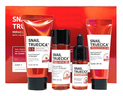 Set Some By Mi Snail Truecica Serum fytyre 10 ml + Tonik 30 ml + Pastrues 30 ml + Krem 20 g