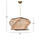 Llambë tavani dru+bamboo Ø36×65 cm (HM7357)