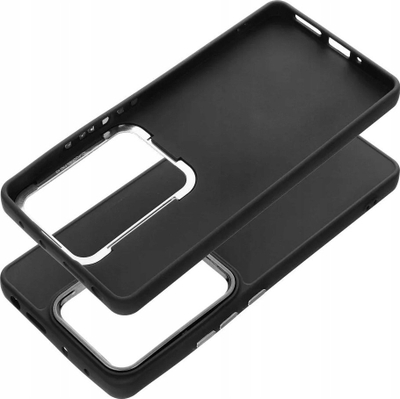 Kuti telefoni Frame për Xiaomi Poco M6 Pro 4G, TPU, me cepa të forcuar, e zezë