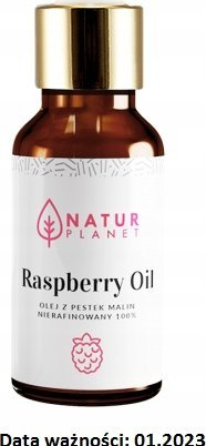 Vaj trupi Natur Planet Raspberry Seed Oil, 30 ml, për çdo lloj lëkure