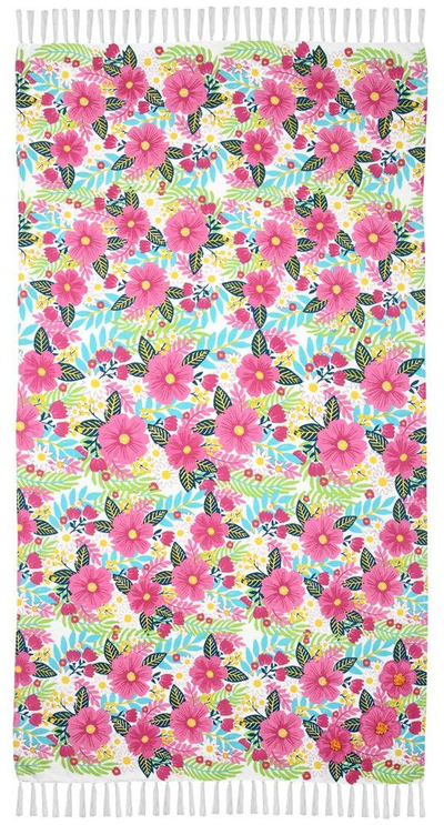 Pareo plazhi S-F Dolce Vita Rose, 90x180cm, pambuk poliester, shumëngjyrësh
