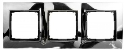 Kornizë trefishe Kontakt Simon DR3/67, montim horizontal dhe vertikal, dark steel