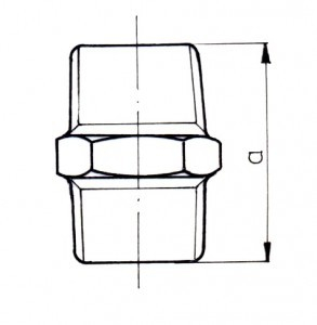 Bashkues Odlewnia Zawiercie Nipple N8, 2 "