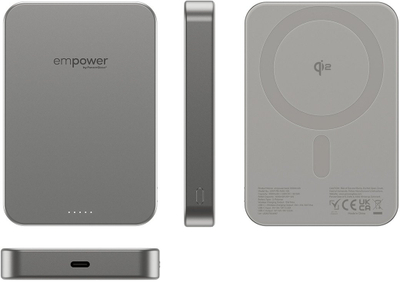 Power bank PanzerGlass Empower Bank, 10000mAh, 20W, ngjyrë argjendtë