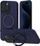 Mbulesë telefoni Mercury MagSafe Stand Silicone për iPhone 15 6.1", me unazë stand, blu