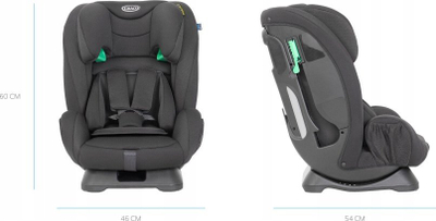 Ulëse makine Graco FlexiGrow R129, grupi 1 2 3, Quartz gri
