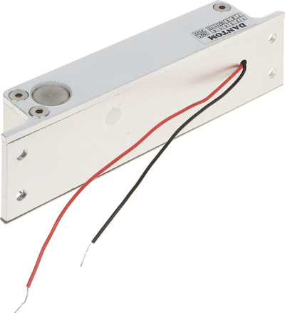 Bllok elektrik dere JS-1504N, solenoid 12VDC, forcë mbajtëse 800 kg, ngjyrë argjend