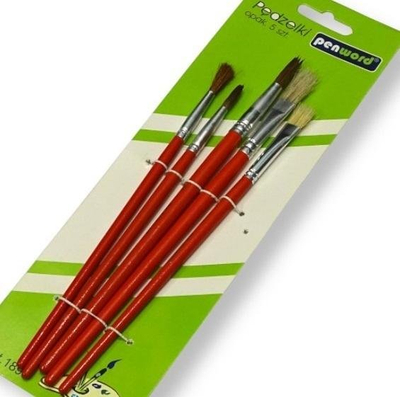 Set furçash Penword Brushes, 5 copë, shumëngjyrëshe