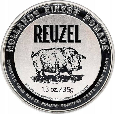 Pomadë flokësh Reuzel Concrete Hold Matte, fiksim i fortë, mat, 1.3oz