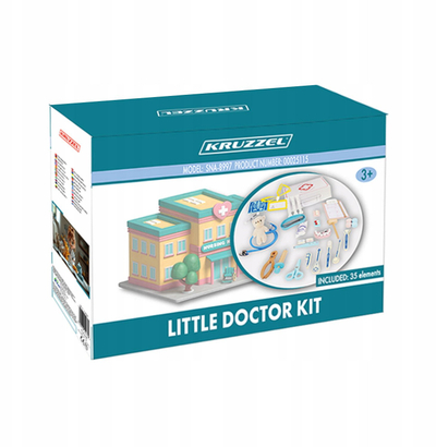 Set lodër mjeku Kruzzel Little Doctor Set 25115, për fëmijë 3+, shumëngjyrësh