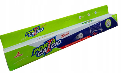 Portë futbolli për fëmijë BBtoys Porta Calcio, 58x38 cm, set me top dhe pompë, e bardhë