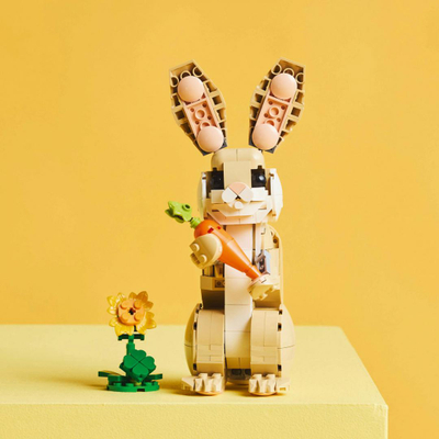 Set LEGO Creator Cute Bunny 3in1, lodër ndërtimi, shumëngjyrësh