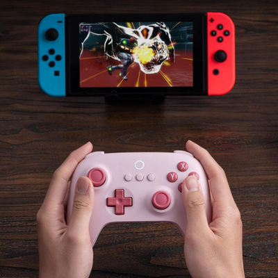 Kontroller 8BitDo Ultimate C, wireless, rozë