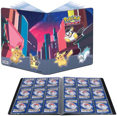 Album për letra Pokémon Gallery Series Shimmering Skyline, me 9 xhepa, mban 180 letra, shumëngjyrësh