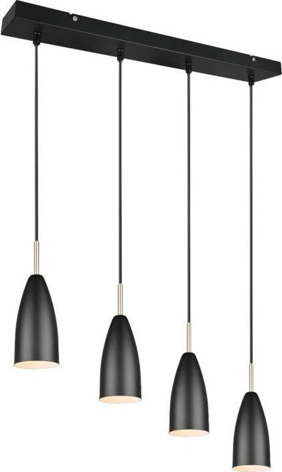 Llambadar varës DELIGHT Trio Farin R30694032, 4x25W E14, i zi mat