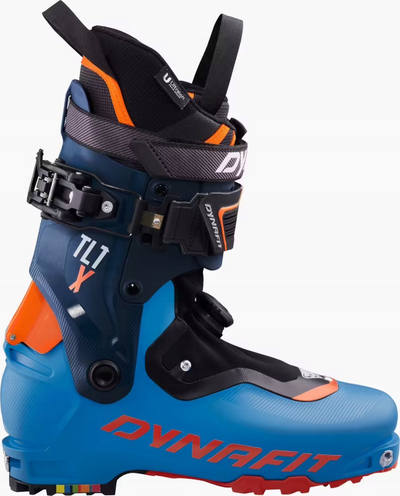 Çizme skitouring Dynafit TLT X, madhësia 29.5 45, Twistfit, blu portokalli