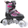 Patina inline Enero PRO LED 4 në 1, të rregullueshme 30-33, me LED, rozë me të zezë