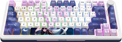 Tastierë gaming Redragon K681ACG RGB Pro Cyrus, wireless Bluetooth 2.4 GHz, English US, e bardhë