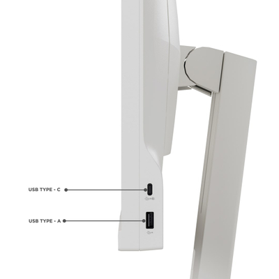 Monitor Lenovo ThinkVision C24d-20, 24\", 1920 x 1200, i bardhë