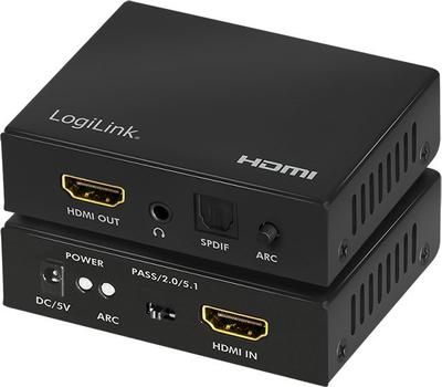 Konvertues audio HDMI LogiLink HD0055, 4K 60Hz, SPDIF, i zi