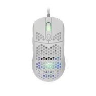 Maus Gaming White Shark, Galahad, GM-5007, 6.400DPI, RGB, i bardhë