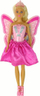 Kukull zanë Anlily Flower Fairy Leantoys, trup që lëviz, krahë rozë, fustan rozë