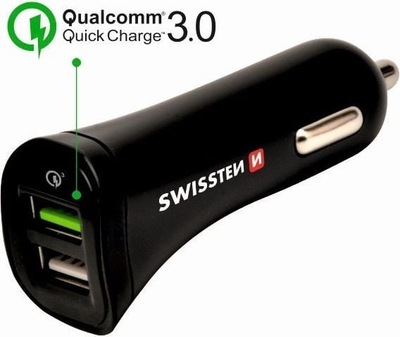 Karikues makine Swissten CL, 2x USB 18W, Quick Charge 3.0, i zi