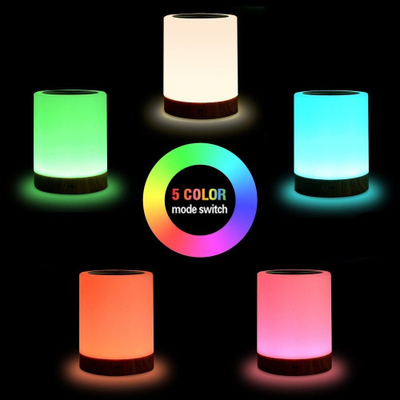Llambë tavoline Techly, LED RGB, me prekje, e bardhë
